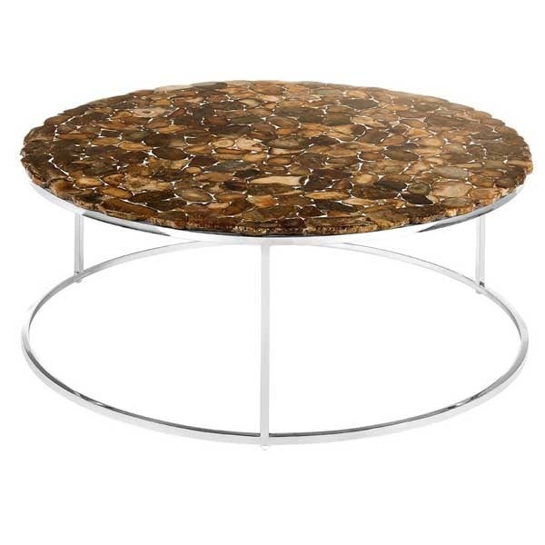 Agate Stone Top Coffee Table - Image 3
