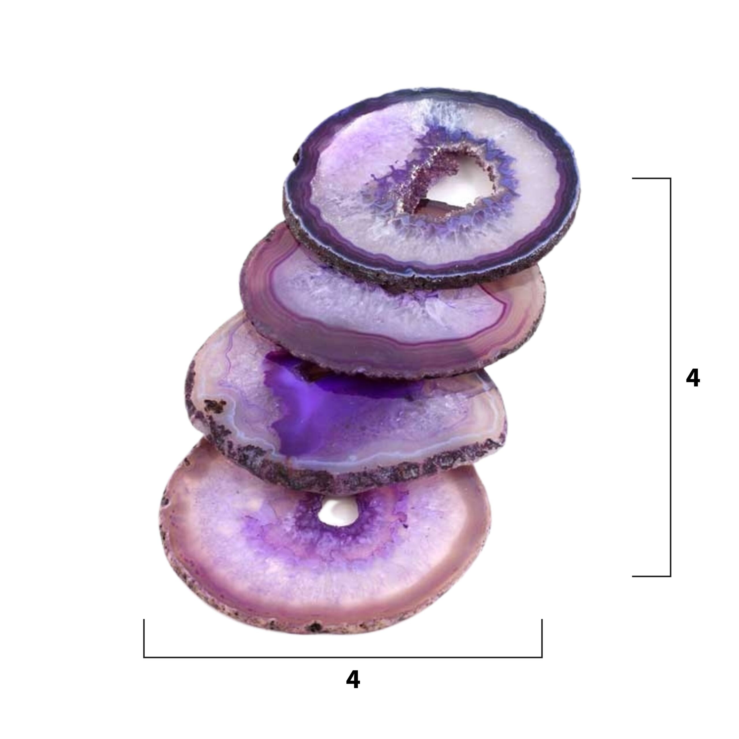 Purple Agate Coaster Set - Image 2