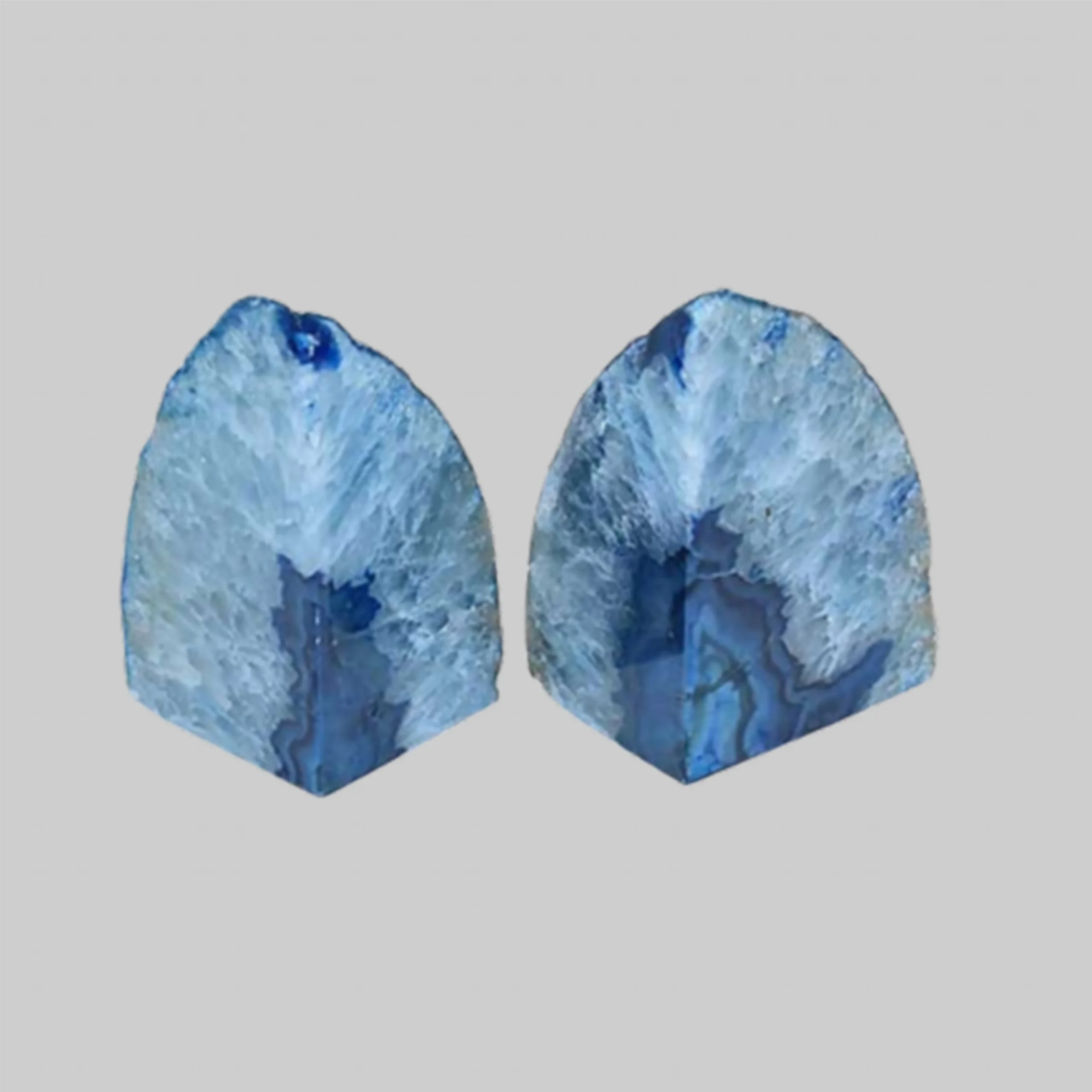 Agate Bookends in Blue - Image 3