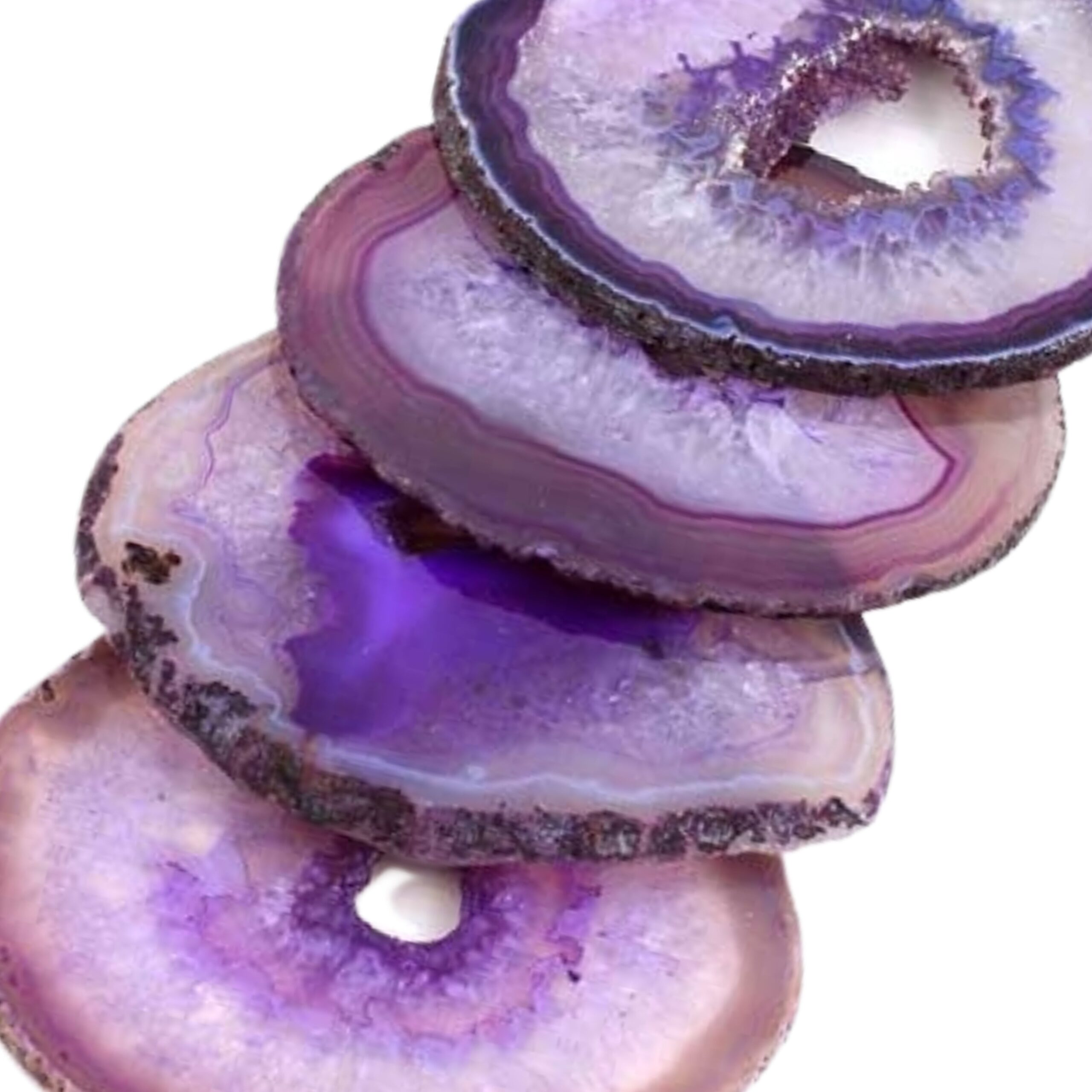 Purple Agate Coaster Set - Image 4