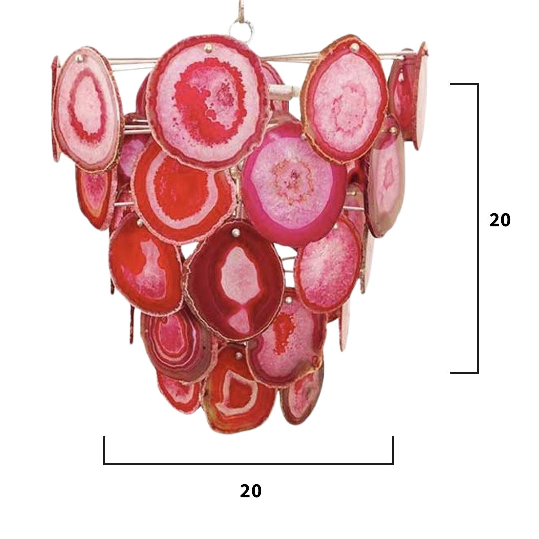Pink Agate Chandelier - Image 5
