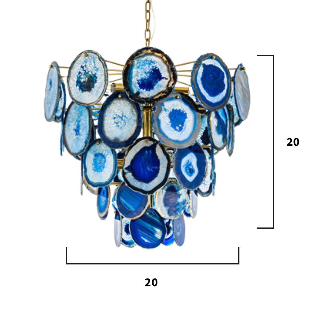 Blue Agate Chandelier - Image 5