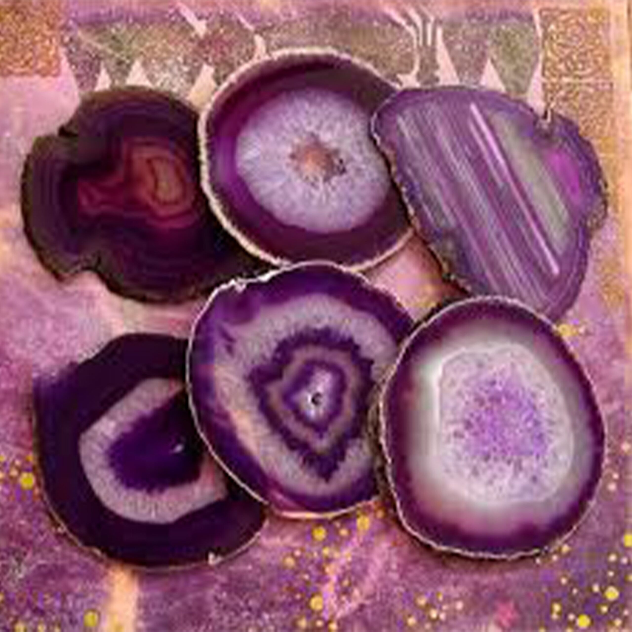 Purple Agate Coaster Set - Image 6
