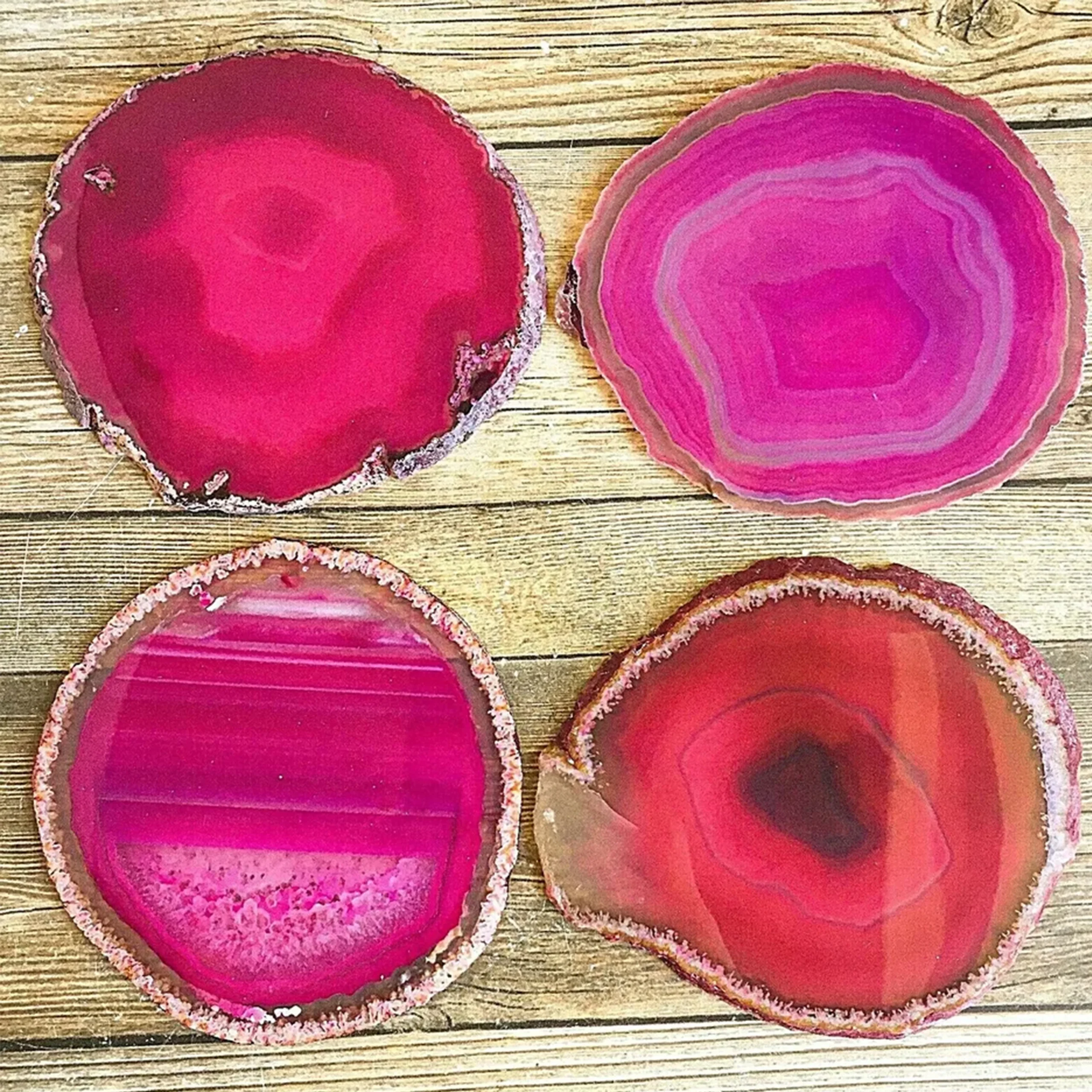 Pink Agate Coaster Set - Image 4