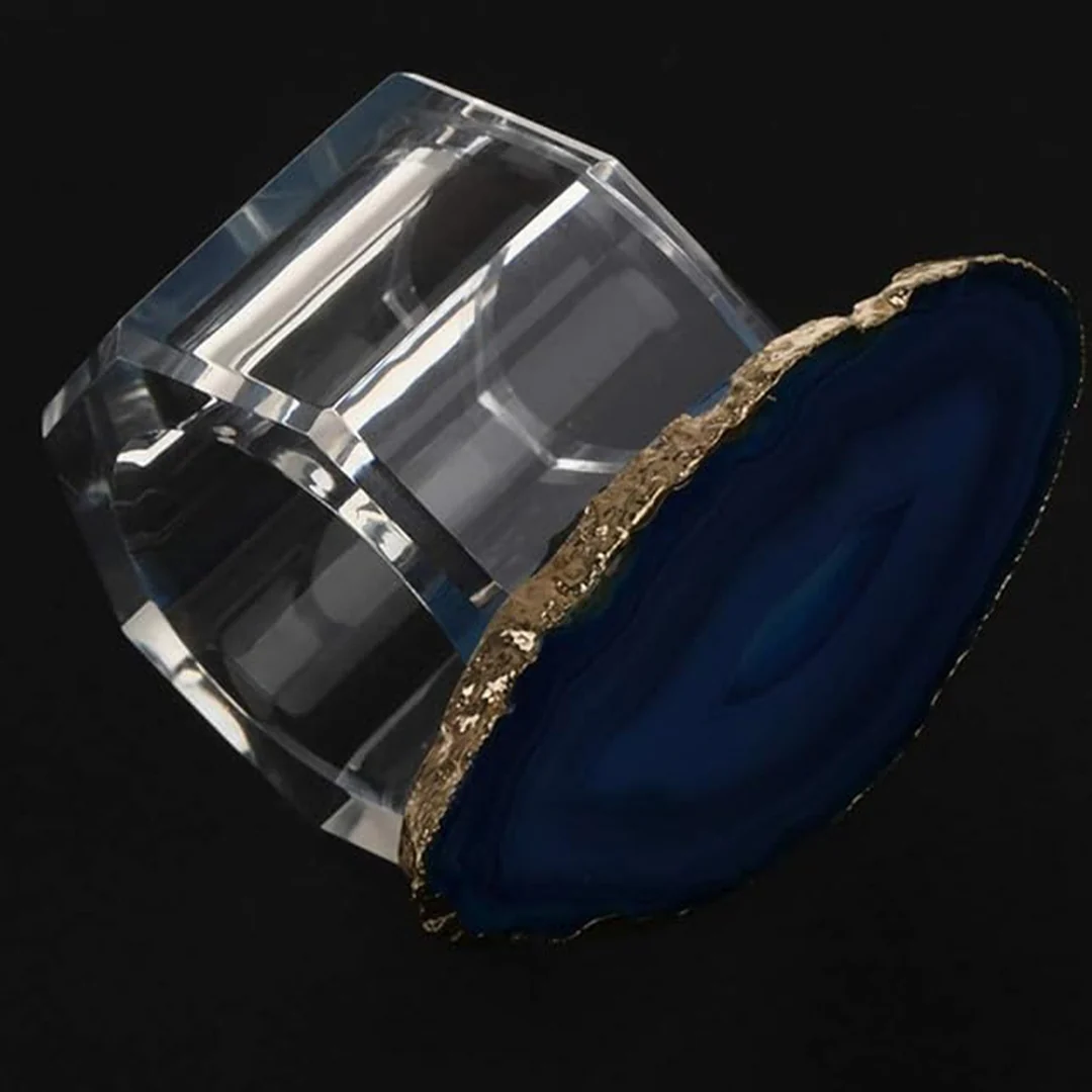 Agate Geode Napkin Rings - Image 2