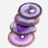 Purple Agate Coaster Set