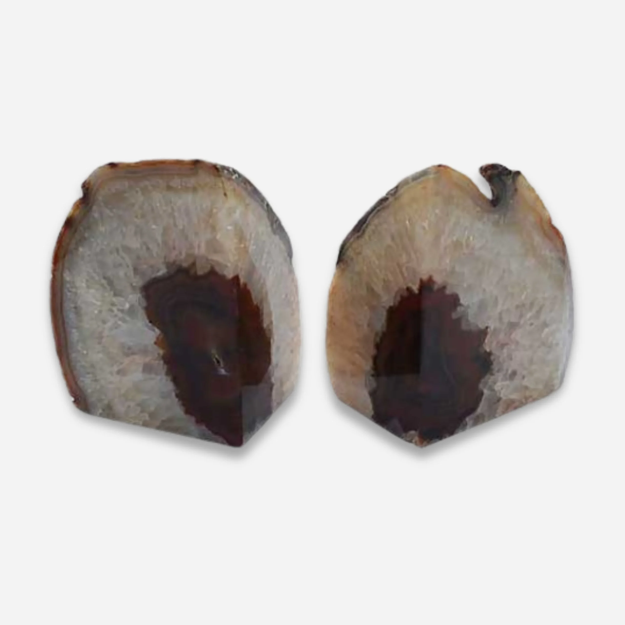 Agate Bookends in BROWN