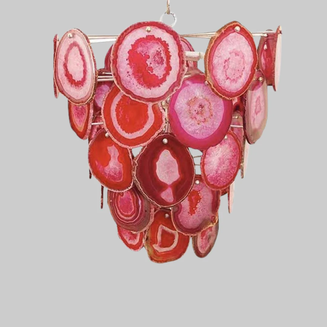 Pink Agate Chandelier - Image 2