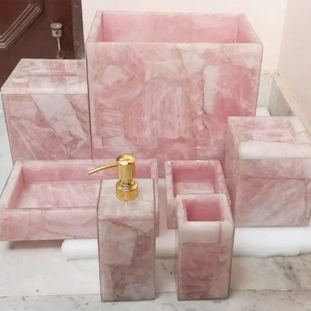 Rose Quartz Bath Set - Image 2