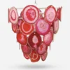 Pink Agate Chandelier