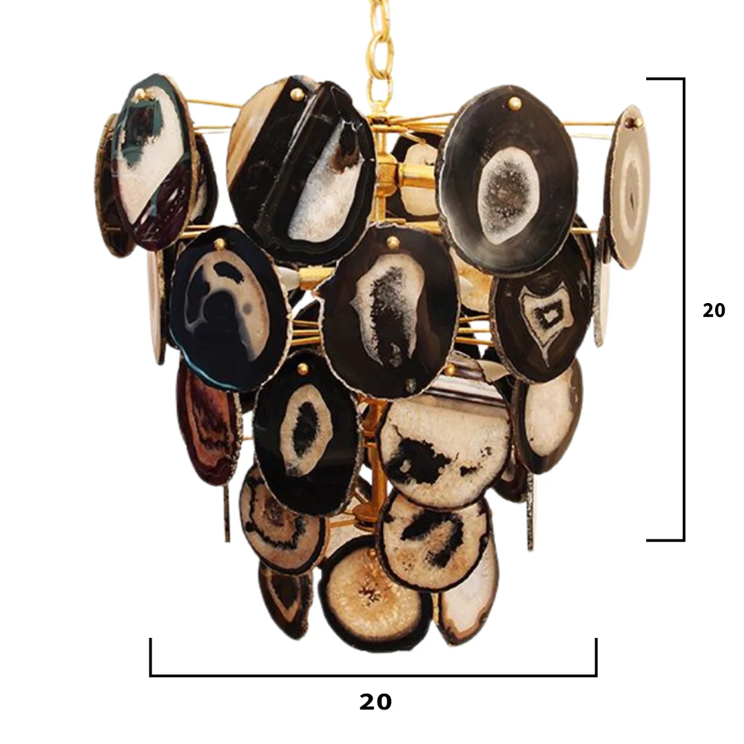 Black Agate Chandelier - Image 3