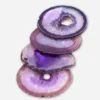 Purple Agate Coaster Set